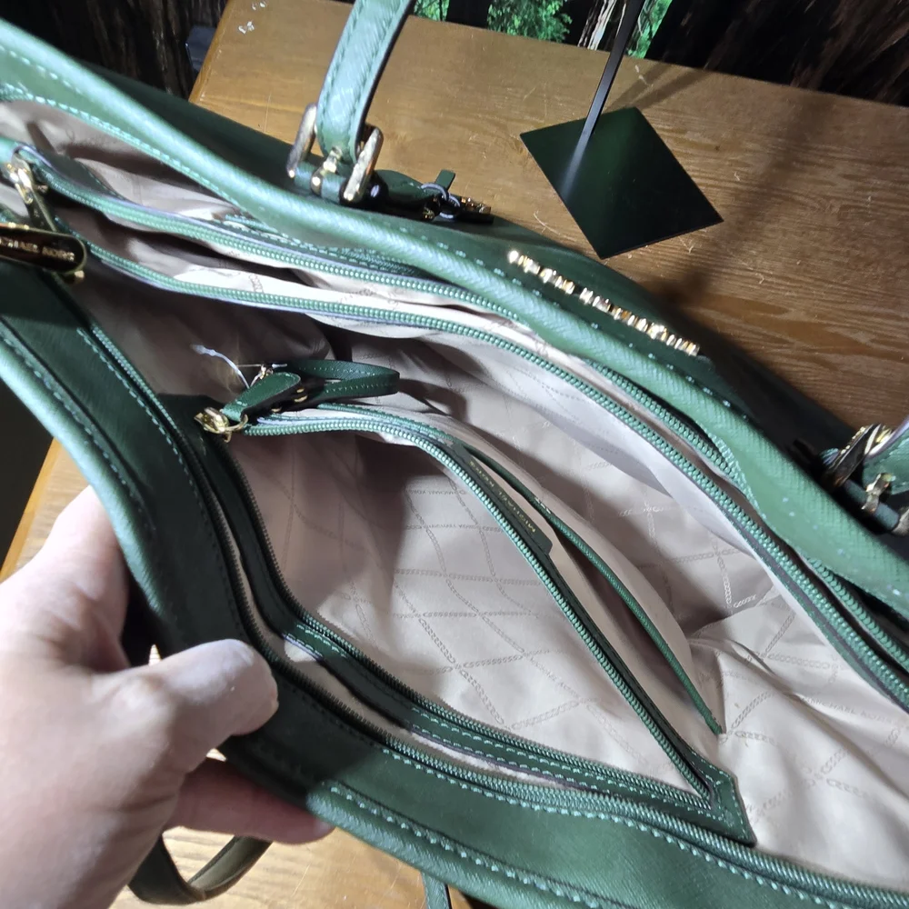 Michael Kors Green Tote Bag - Picture 9 of 13